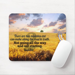 Tapis De Souris Citation inspirée de Bouddha "Route vers la vérité