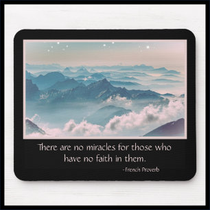 Tapis De Souris Citation Miracle Inspirationnelle Mousepad