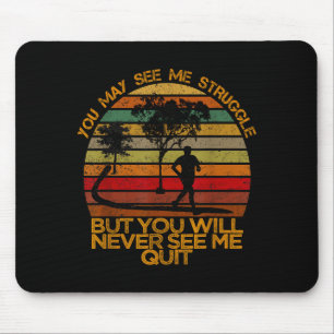 Tapis De Souris Citation Motivante D'inspiration De Sport Pour Hom
