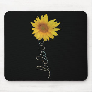 Tapis De Souris Citation Motivationnelle Croit Flower Graphic Posi