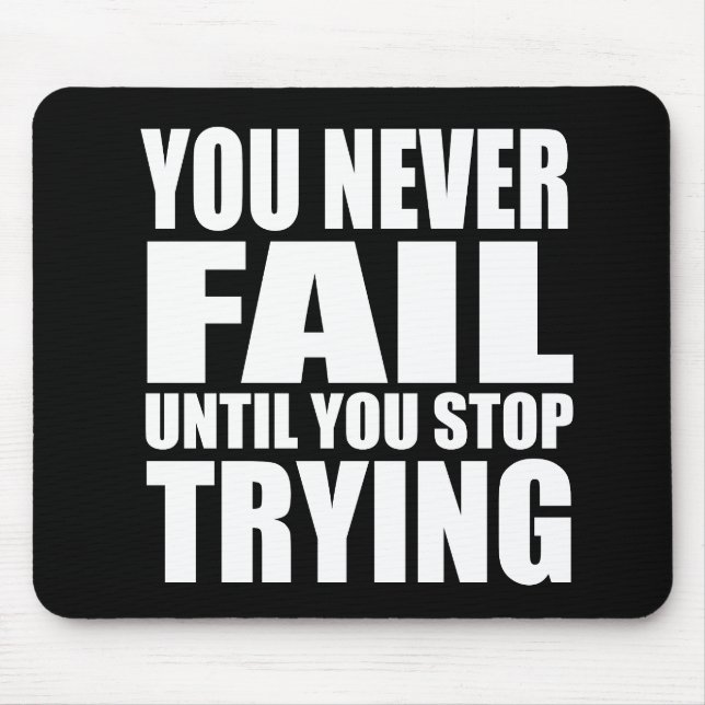 Tapis De Souris Citation motivationnelle réussie (Devant)
