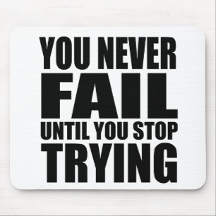 Tapis De Souris Citation motivationnelle réussie