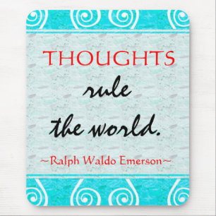 Tapis De Souris Citation Mousepad de la motivation d'Emerson