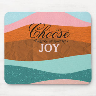 Tapis De Souris Citation Positive Inspirationnelle Boho Colorée