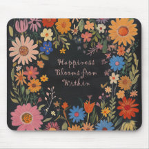 Citation positive Mousepad - Floral