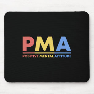 Tapis De Souris Citation Rétro de Mentalité Positive pour Hommes d