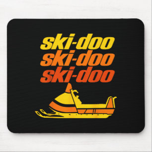 Tapis De Souris Citation Rétro Srt Ski Doo Motoneiges Vintage Drôl