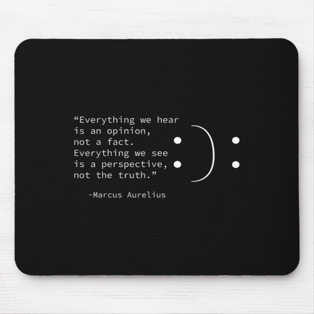 Tapis De Souris Citation Stoïque De Marcus Aurelius, Philosophe Du (Devant)
