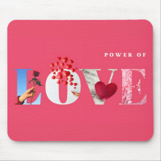 Tapis De Souris Citation sur le Pouvoir de l'Amour Anniversaire Ro