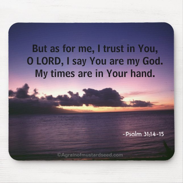 Tapis De Souris Citations de bible (Devant)