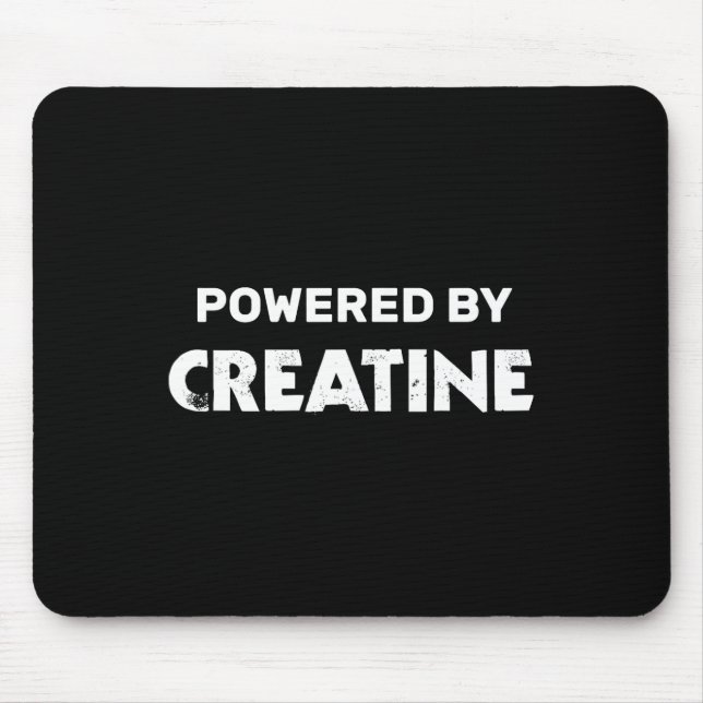 Tapis De Souris Citations De Fitness Bodybuilding Powered By Creat (Devant)