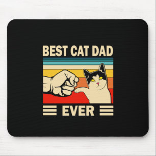 Tapis De Souris Citations de grand-père Meilleur papa de chat ja