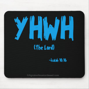 Tapis De Souris Citations de la Bible YHWH