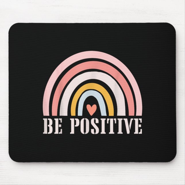 Tapis De Souris Citations de motivation positives Dire positif  (Devant)