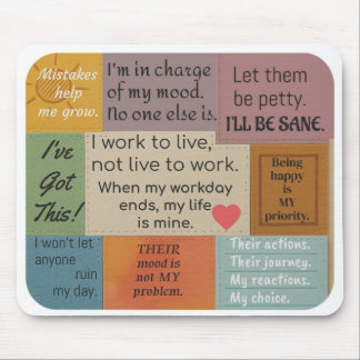 Tapis de souris Citations Inspirantes