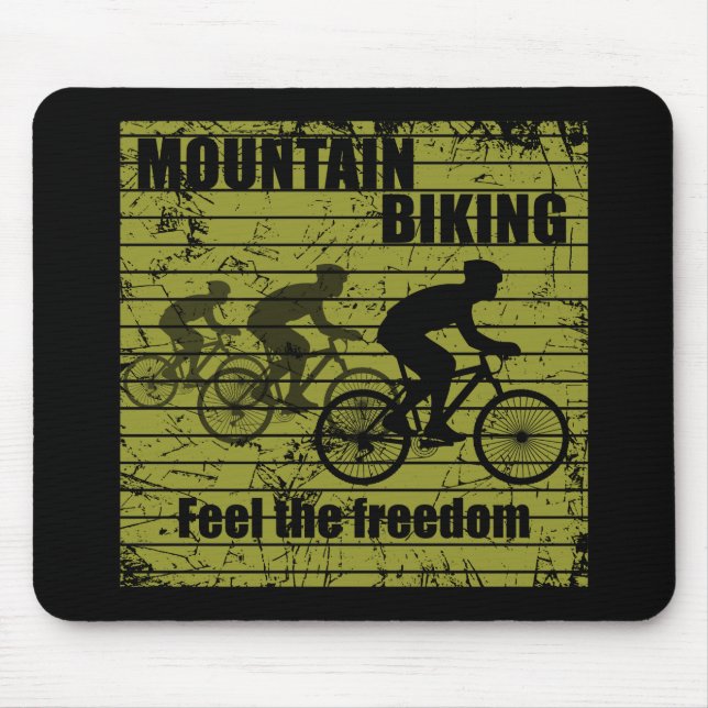 Tapis De Souris citations inspirantes de cyclisme (Devant)