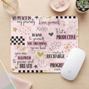 Tapis De Souris Citations Inspirantes de l'Amour de Soi pour Bébé 