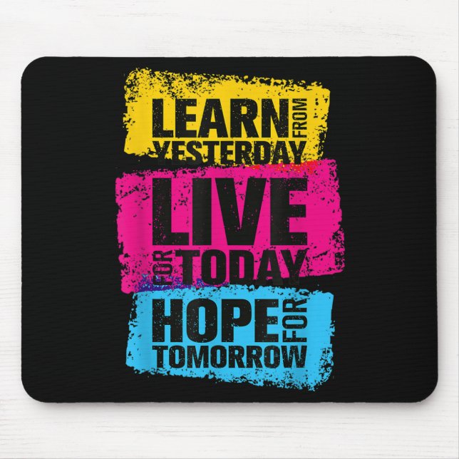 Tapis De Souris Citations Motivationnelles Graphique de nouveauté  (Devant)