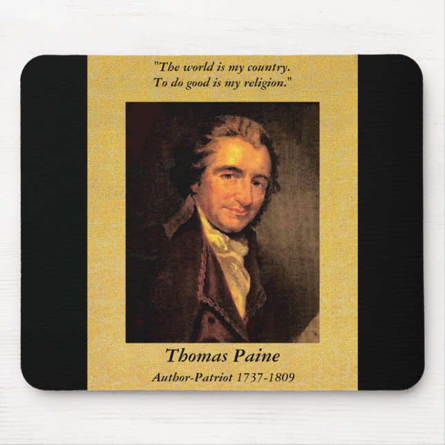 Tapis De Souris Citoyen Paine - Mousepad (Devant)