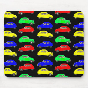 Tapis De Souris Citroen 2 CV Motif à carreaux