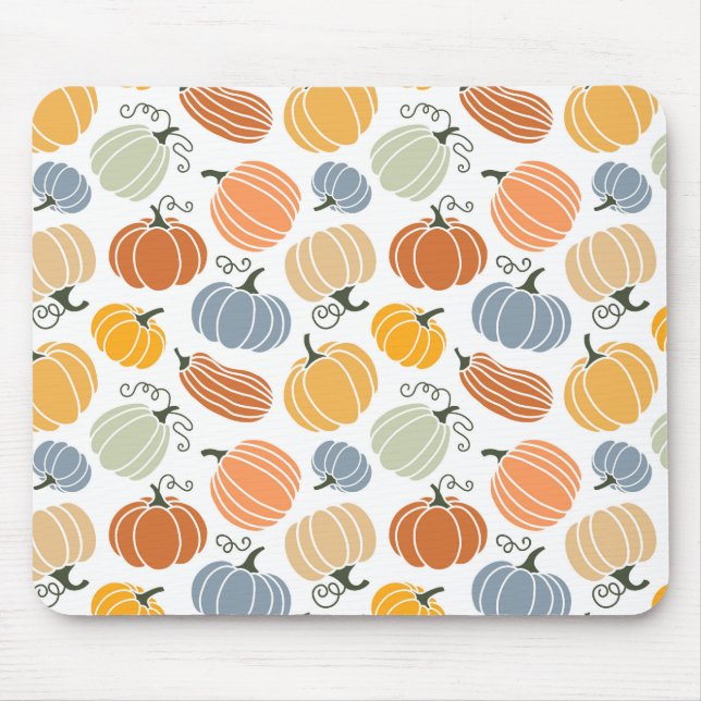 Tapis De Souris Citrouille coloré Motif gourd  (Devant)