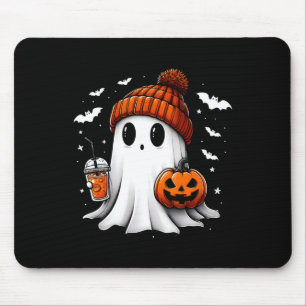 Tapis De Souris Citrouille de boisson pour fantôme d'Halloween