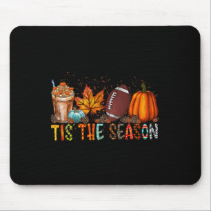 Tapis De Souris Citrouille De Saison Et Football D'Épices Hallowee