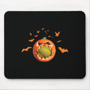 Tapis De Souris Citrouille effrayante douce Jack O'lantern Hallowe
