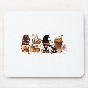 Tapis De Souris Citrouille Épice Cute Latte Iced Café Automne Chut