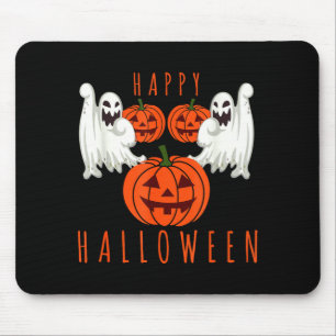 Tapis De Souris Citrouille fantôme effrayant Halloween
