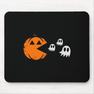 Tapis De Souris Citrouille Fantôme Joueur Arcade Halloween Amoureu