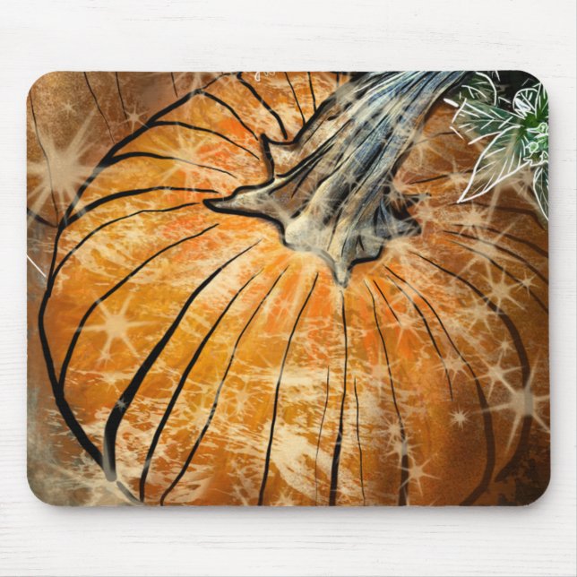 Tapis De Souris Citrouille Glam (Devant)