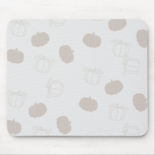 Tapis De Souris Citrouille gris automne saison automne Motif
