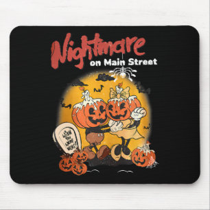 Tapis De Souris Citrouille Halloween Mainstreet Vintage la nuit de