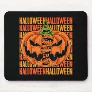 Tapis De Souris Citrouille Lazy Halloween Costume d'effroi Déplais