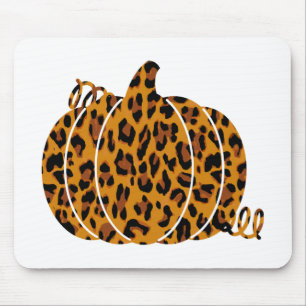 Tapis De Souris Citrouille léopard / saison automnale