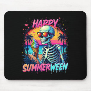 Tapis De Souris Citrouille Pastèque d'été Joyeux Summerween