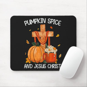 Tapis De Souris Citrouille Spice et Jésus-Christ