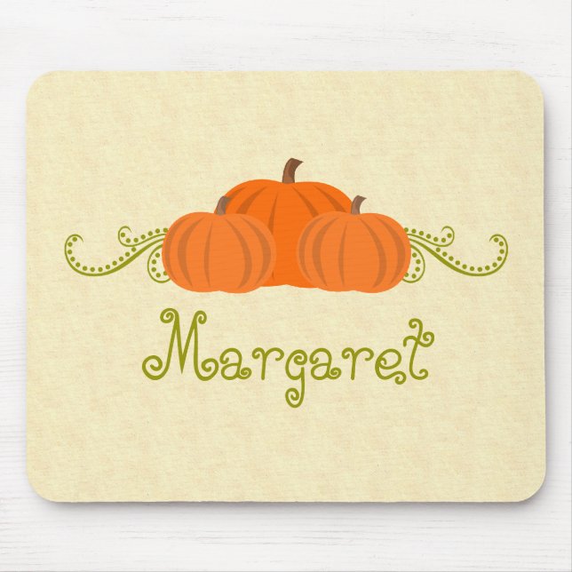 Tapis De Souris Citrouille tourbillonne Halloween Mousepad (Devant)