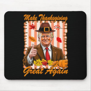 Tapis De Souris Citrouille Trump drôle faire Thanksgiving Great Ag