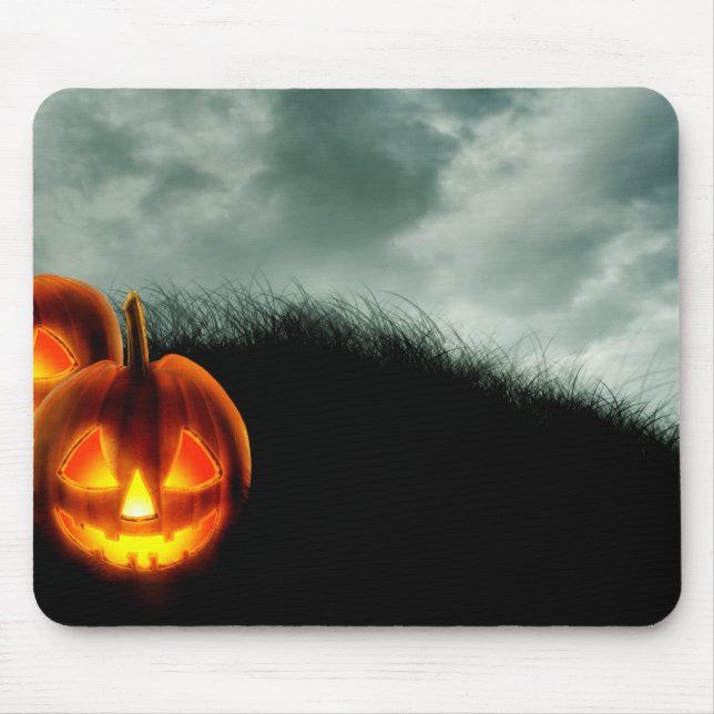 Tapis De Souris Citrouilles d'Halloween (Devant)