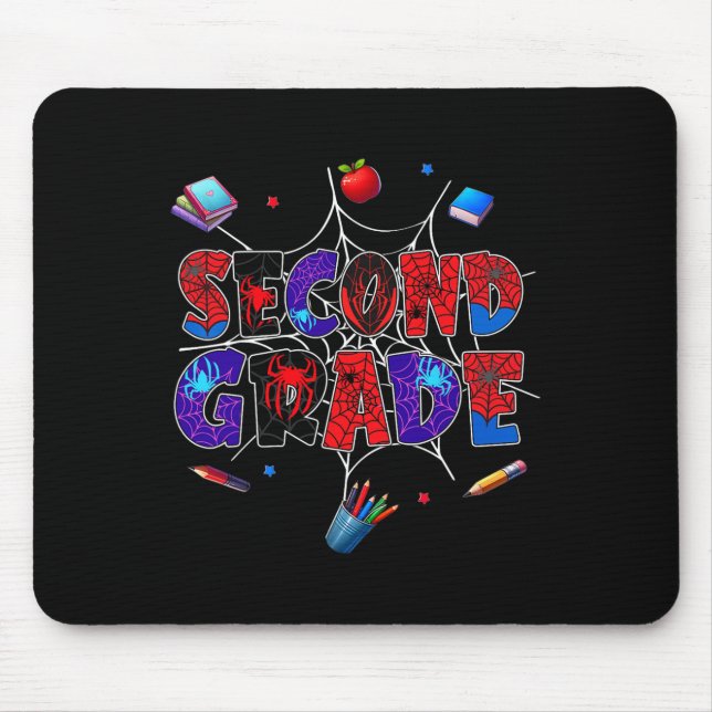 Tapis De Souris Ck To School 2nd Grade Boys Gamer First Day Second (Devant)