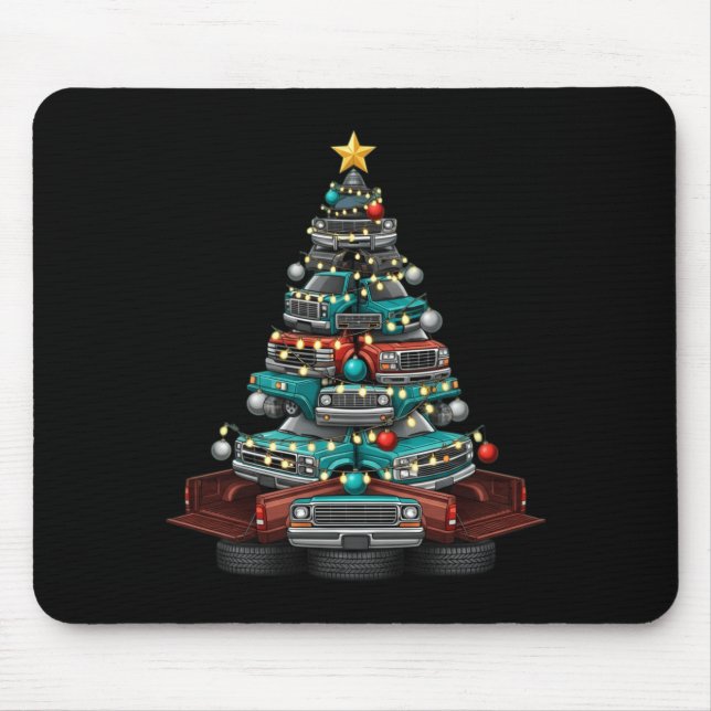 Tapis De Souris Ckup Truck Christmas Tree Funny Clic Car Graphic M (Devant)