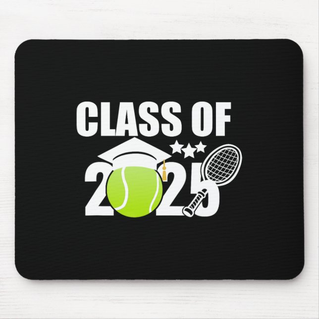 Tapis De Souris Cl Of 2025 Graduation Joueur Principal De Tennis C (Devant)