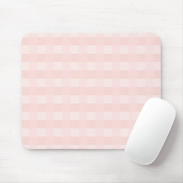 Tapis De Souris Clair rose En vichy Plaid Motif Pad (Avec souris)