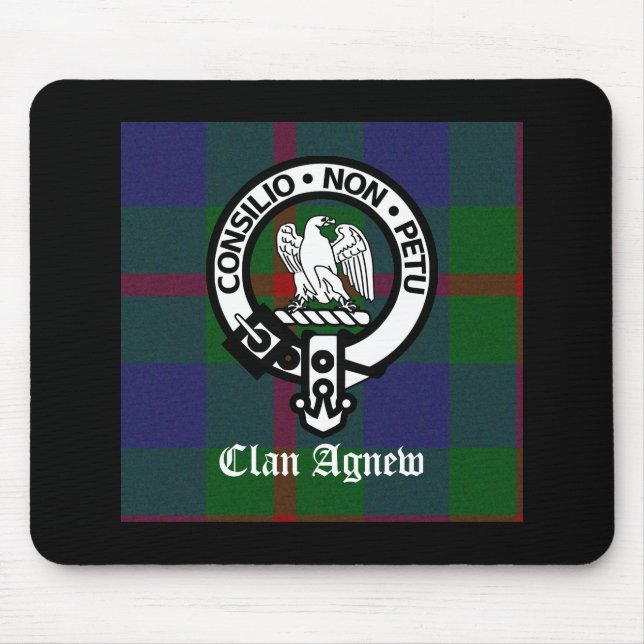 Tapis De Souris Clan Agnew Tartan Crest (Devant)