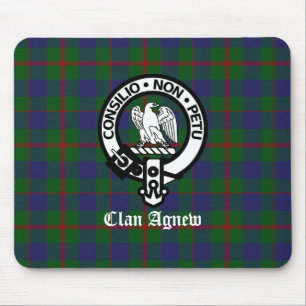Tapis De Souris Clan Agnew Tartan Crest personnalisable