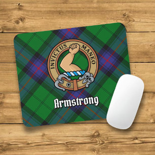 Tapis De Souris Clan Armstrong Crest sur Tartan