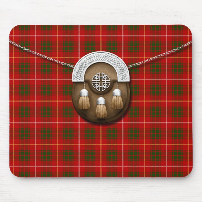 Tapis De Souris Clan Bruce Tartan Et Sporran (Devant)