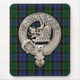 Tapis De Souris Clan Campbell Crest et Breadalbane Tartan
